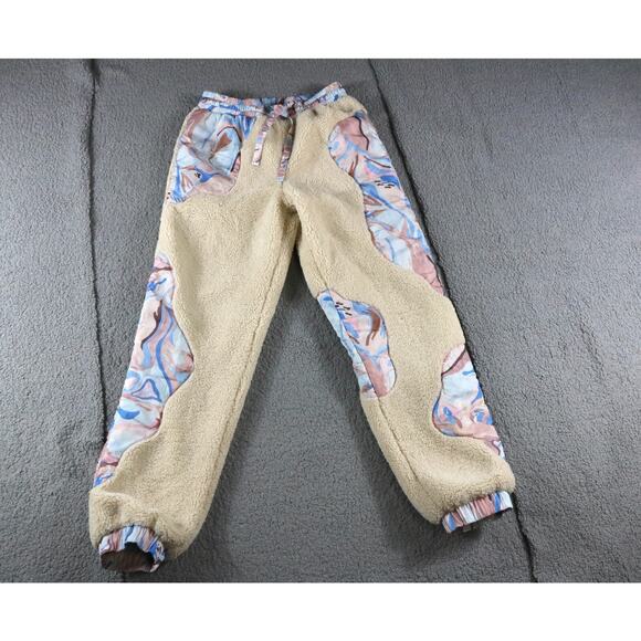 New HELMSTEDT Pants Medium Multicolor Paisley Print Off-White Suave Lounge Teddy - Picture 2 of 7